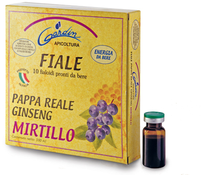 Fiale pappa reale ginseng mirtillo